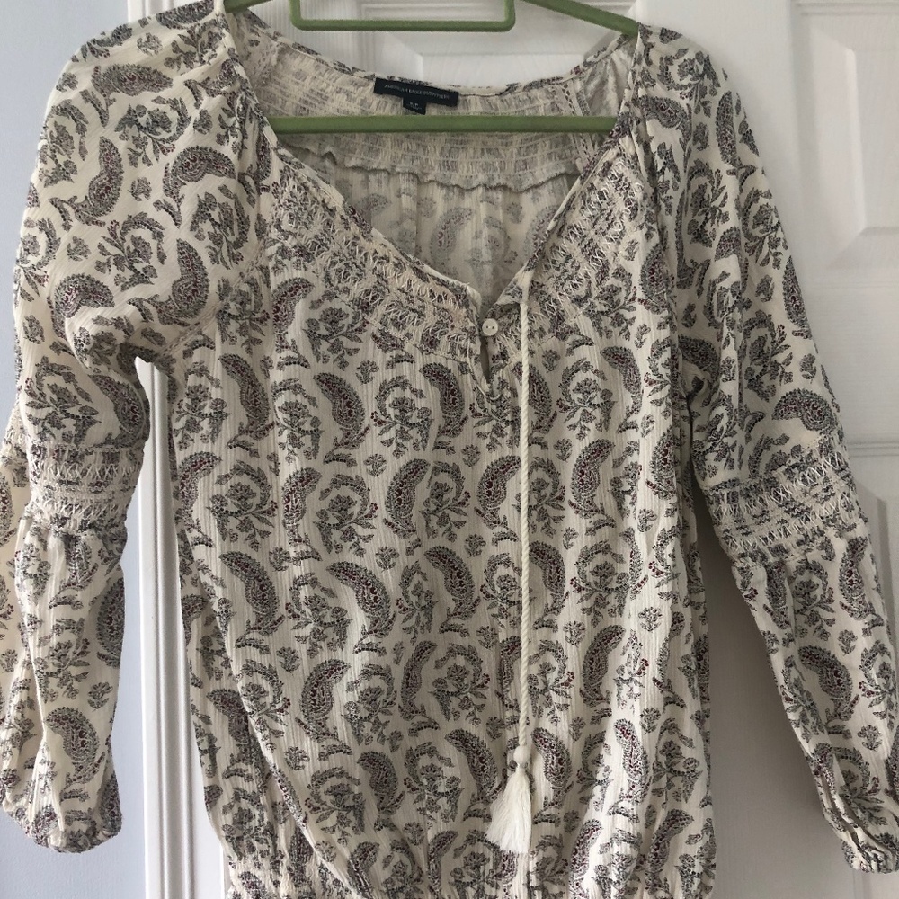 Paisley Tasseled Shirt